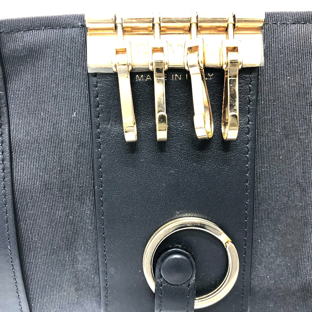 CHANEL ココマーク 4連 キーリング付き キーケース キーケース レザー レディース ブラック