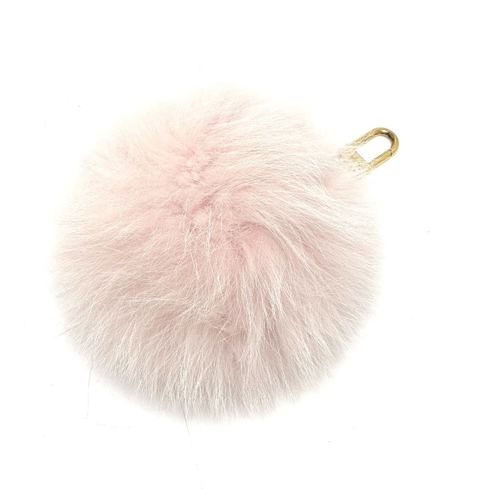 LOUIS VUITTON M67371 Fluffy Fuzzy Bubble Bag Charm, Fur, Women's, Pink