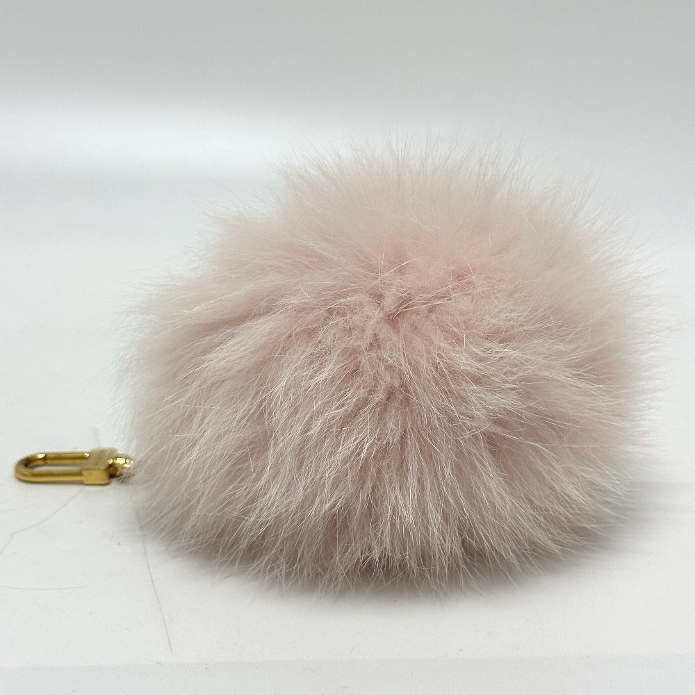 LOUIS VUITTON M67371 Fluffy Fuzzy Bubble Bag Charm, Fur, Women's, Pink