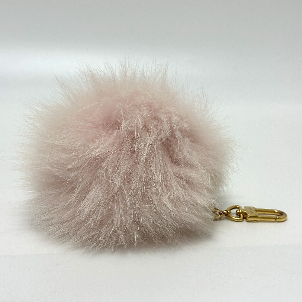 LOUIS VUITTON M67371 Fluffy Fuzzy Bubble Bag Charm, Fur, Women's, Pink