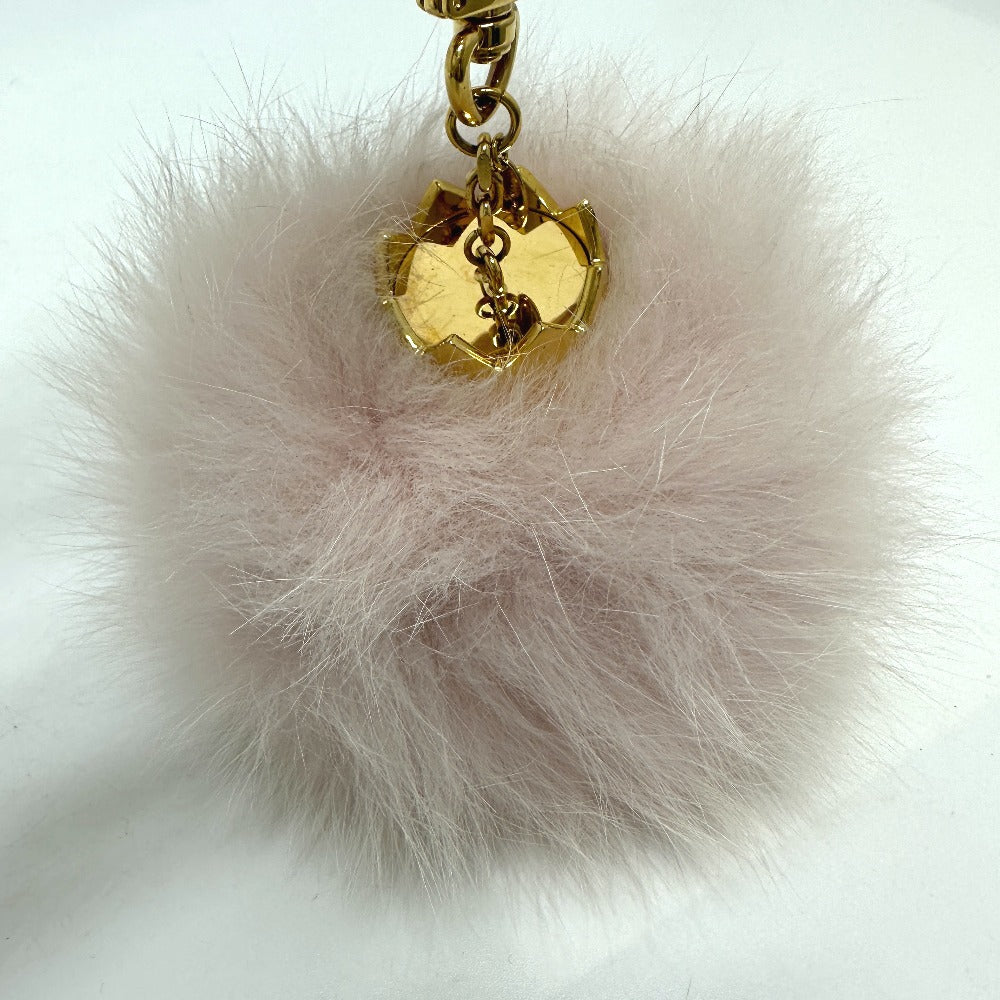 LOUIS VUITTON M67371 Fluffy Fuzzy Bubble Bag Charm, Fur, Women's, Pink