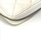 CHANEL A50097 マトラッセ CC ココマーク ラウンドファスナー キルティング ウォレット 長財布 キャビアスキン レディース ホワイト