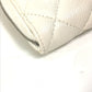 CHANEL A50097 マトラッセ CC ココマーク ラウンドファスナー キルティング ウォレット 長財布 キャビアスキン レディース ホワイト