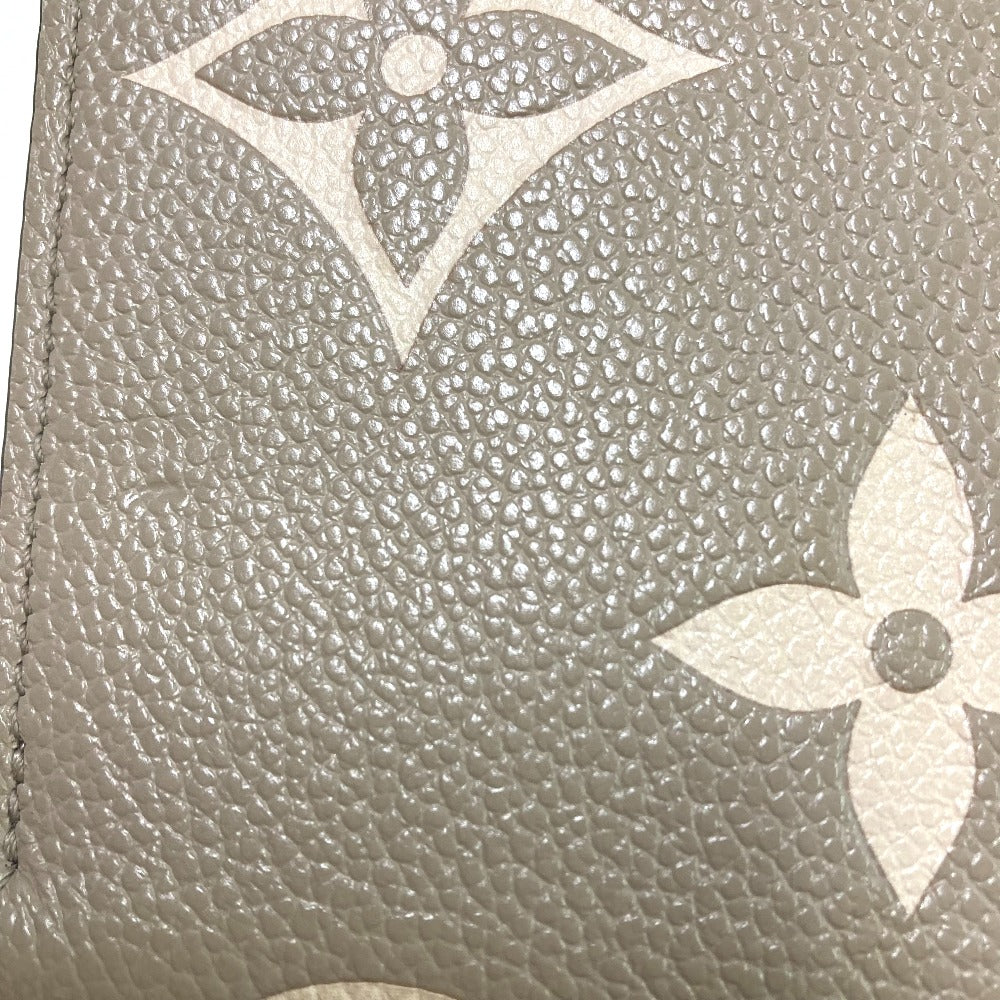LOUIS VUITTON M69794 Monogram Empreinte Bicolor Zippy Wallet Round Zipper Long Wallet Monogram Empreinte Leather Women's Tourtrail Crème Beige