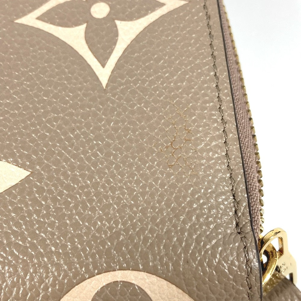 LOUIS VUITTON M69794 Monogram Empreinte Bicolor Zippy Wallet Round Zipper Long Wallet Monogram Empreinte Leather Women's Tourtrail Crème Beige
