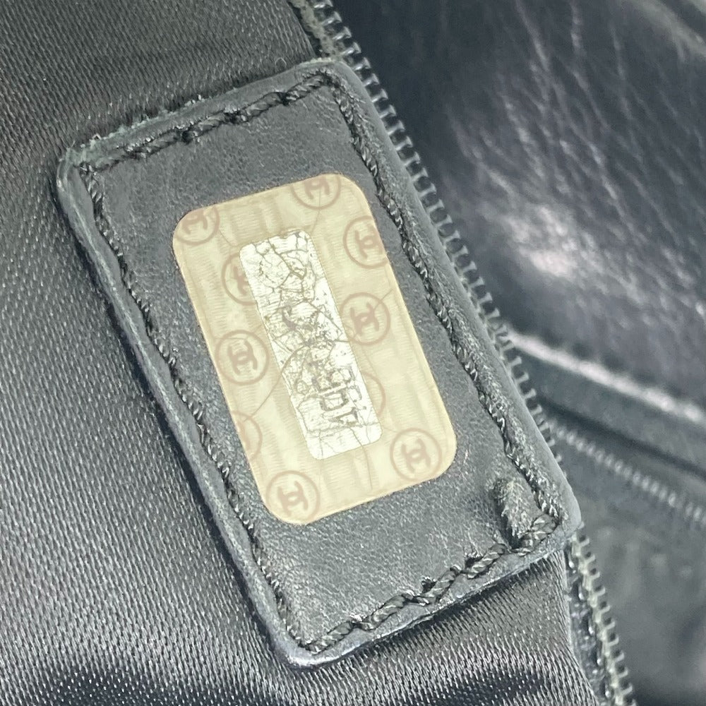CHANEL 肩掛け CC ココマーク タッセル フリンジ メッセンジャーバッグ ショルダーバッグ ラムスキン レディース ブラック