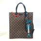 LOUIS VUITTON M45667 モノグラム LVフレンズ サックプラ カバン 2WAYバッグ ショルダーバッグ 斜め掛け トートバッグ モノグラムキャンバス レディース ブラウン