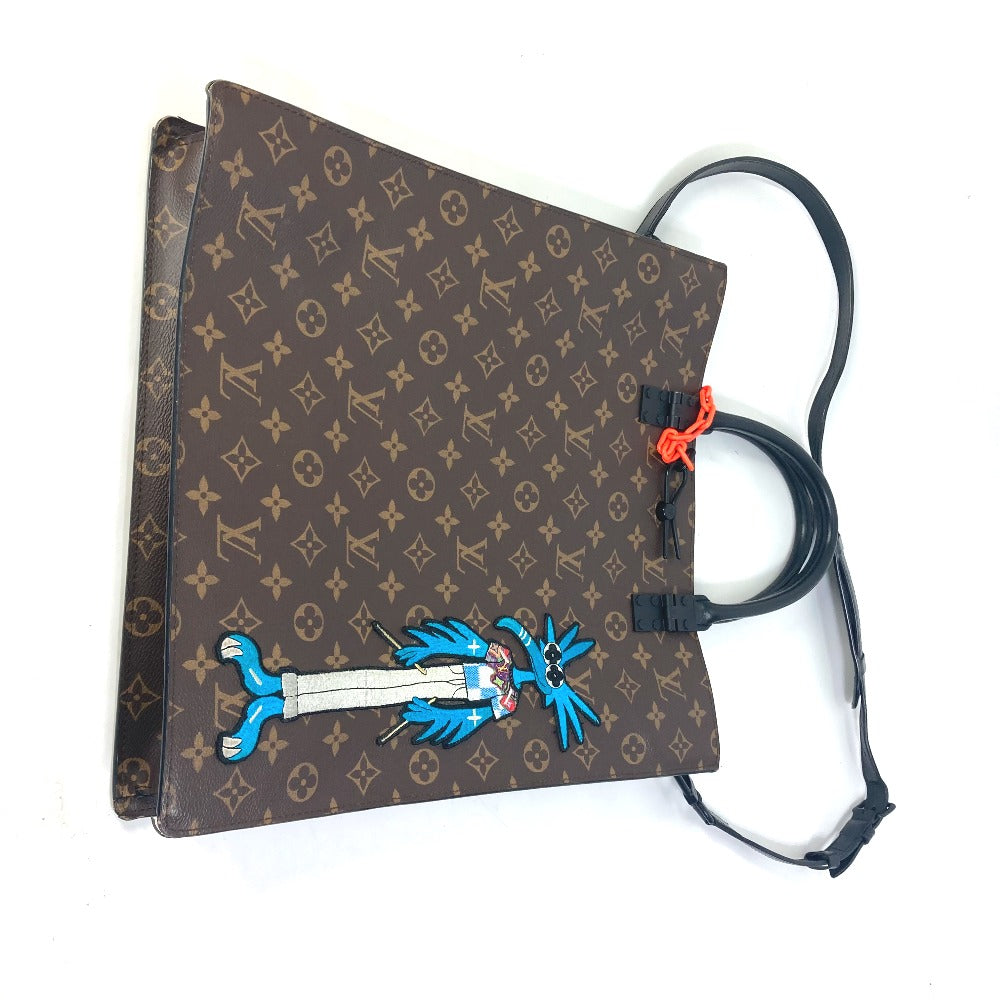 LOUIS VUITTON M45667 モノグラム LVフレンズ サックプラ カバン 2WAYバッグ ショルダーバッグ 斜め掛け トートバッグ モノグラムキャンバス レディース ブラウン
