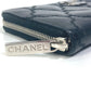 CHANEL ココマーク CC マトラッセ キルティング ラウンドファスナー 長財布 ラムスキン レディース ブラック