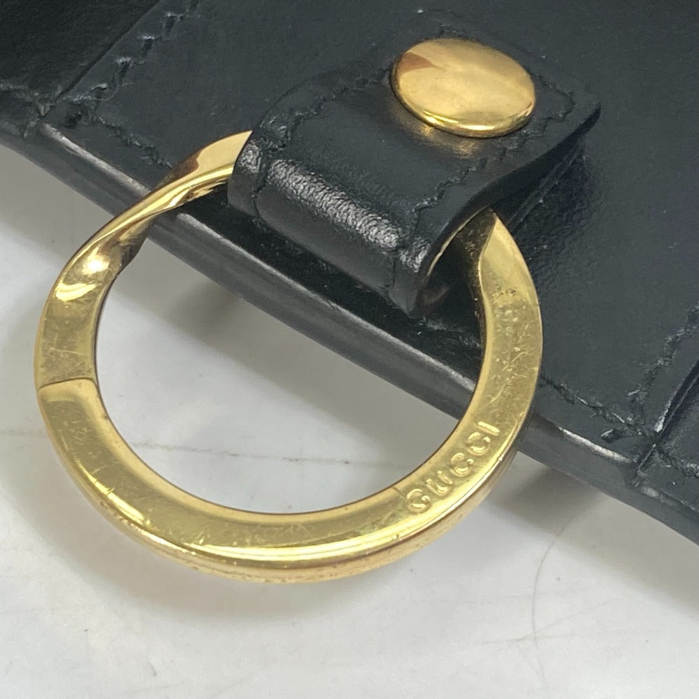 GUCCI 547588 ロゴ 6連 鍵 キーケース レザー レディース ブラック