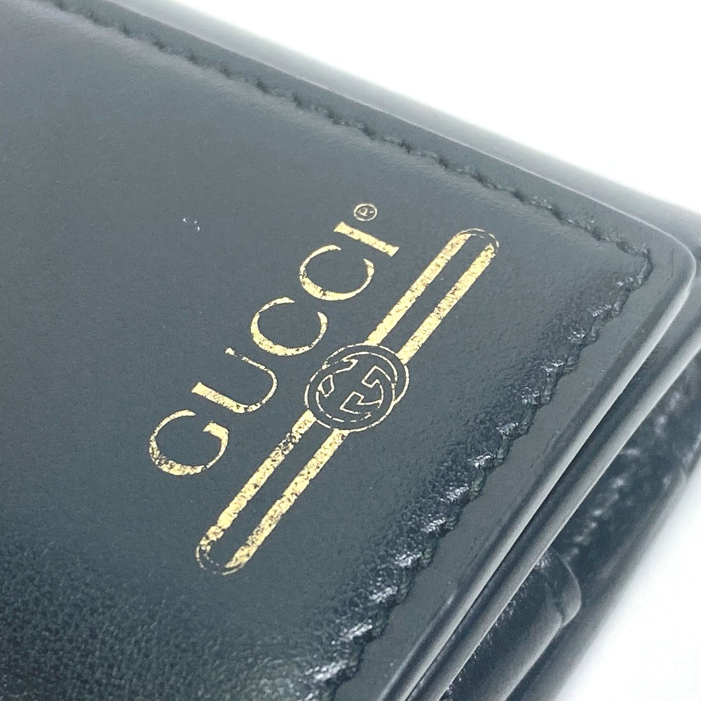GUCCI 547588 ロゴ 6連 鍵 キーケース レザー レディース ブラック