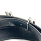 HERMES H Belt Ash Au Carré Togo Women's Belt in Blanc/Noir Grey