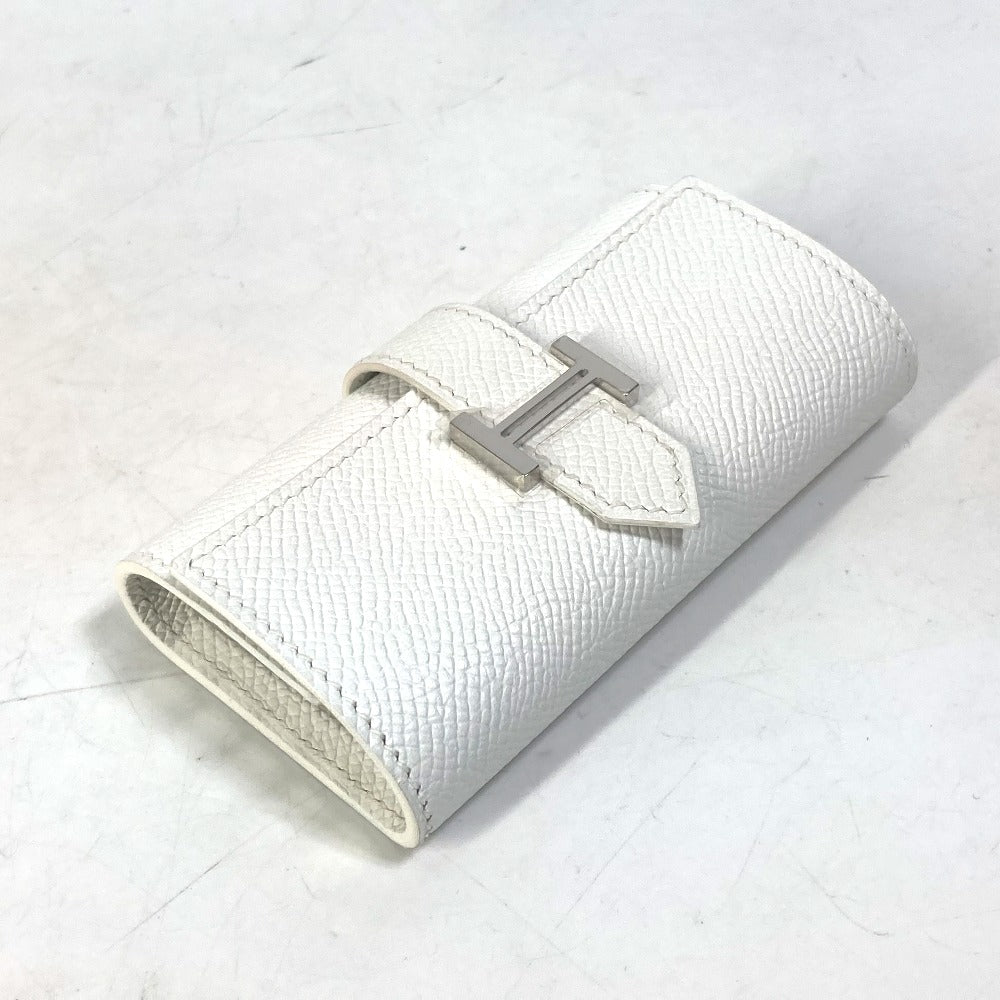HERMES H金具 ベアン 4連 鍵 キーケース ヴォーエプソン ユニセックス ホワイト - brandshop-reference