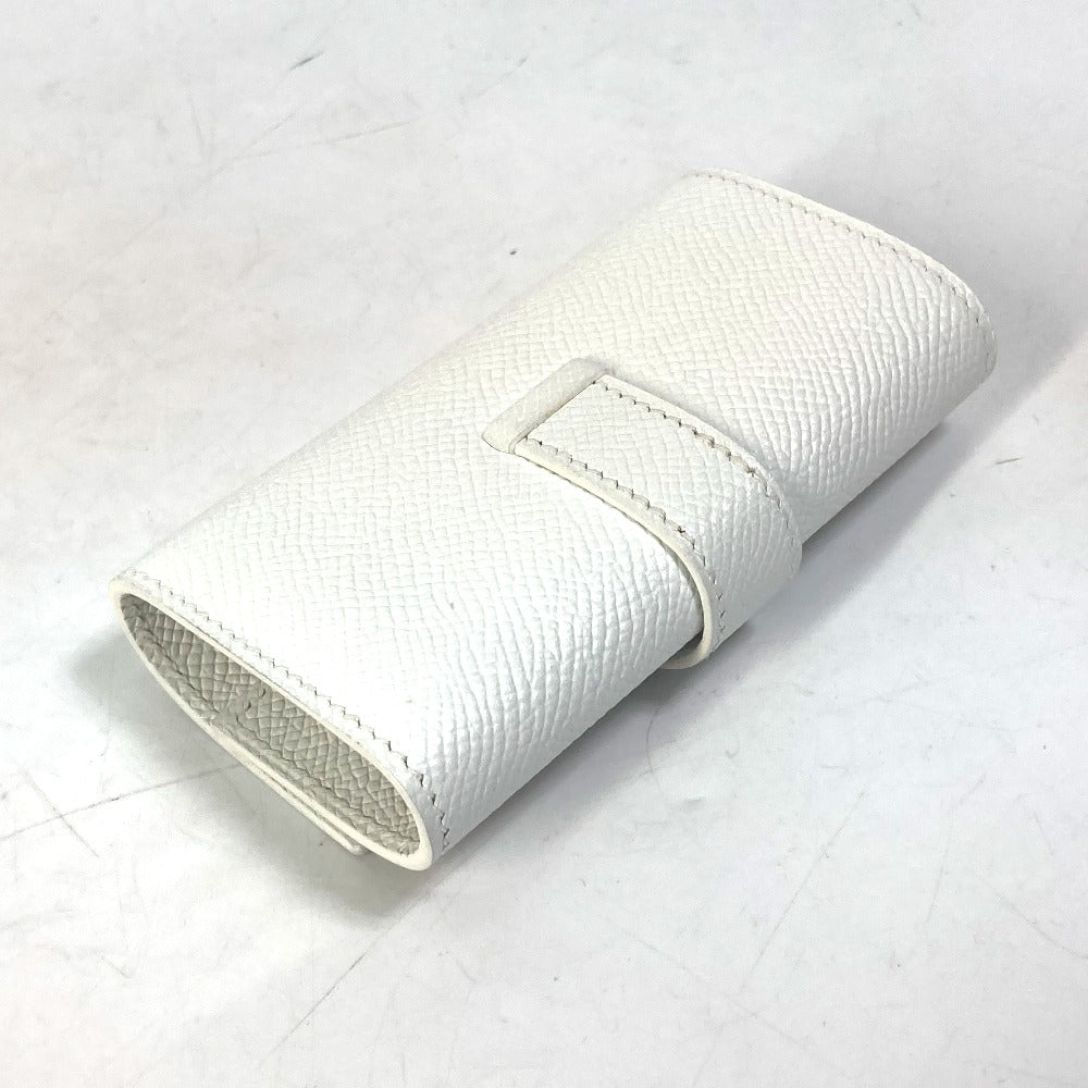 HERMES H金具 ベアン 4連 鍵 キーケース ヴォーエプソン ユニセックス ホワイト - brandshop-reference