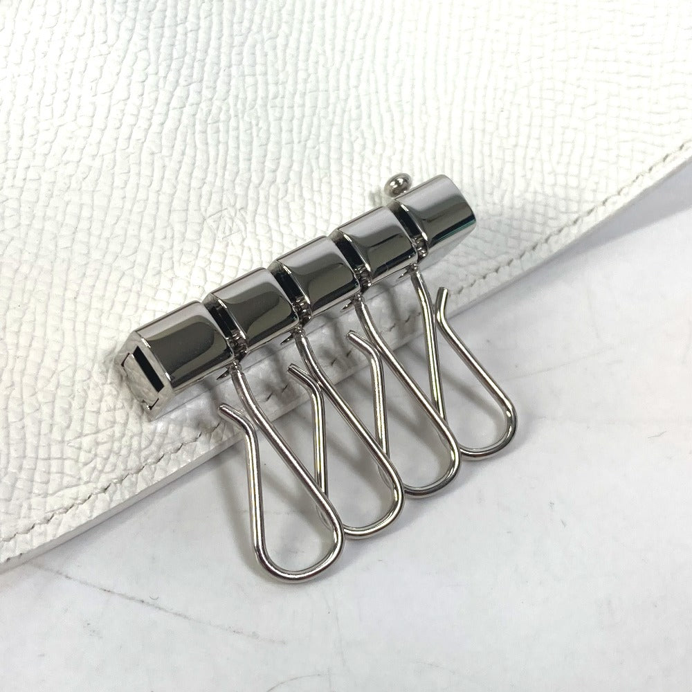HERMES H金具 ベアン 4連 鍵 キーケース ヴォーエプソン ユニセックス ホワイト - brandshop-reference
