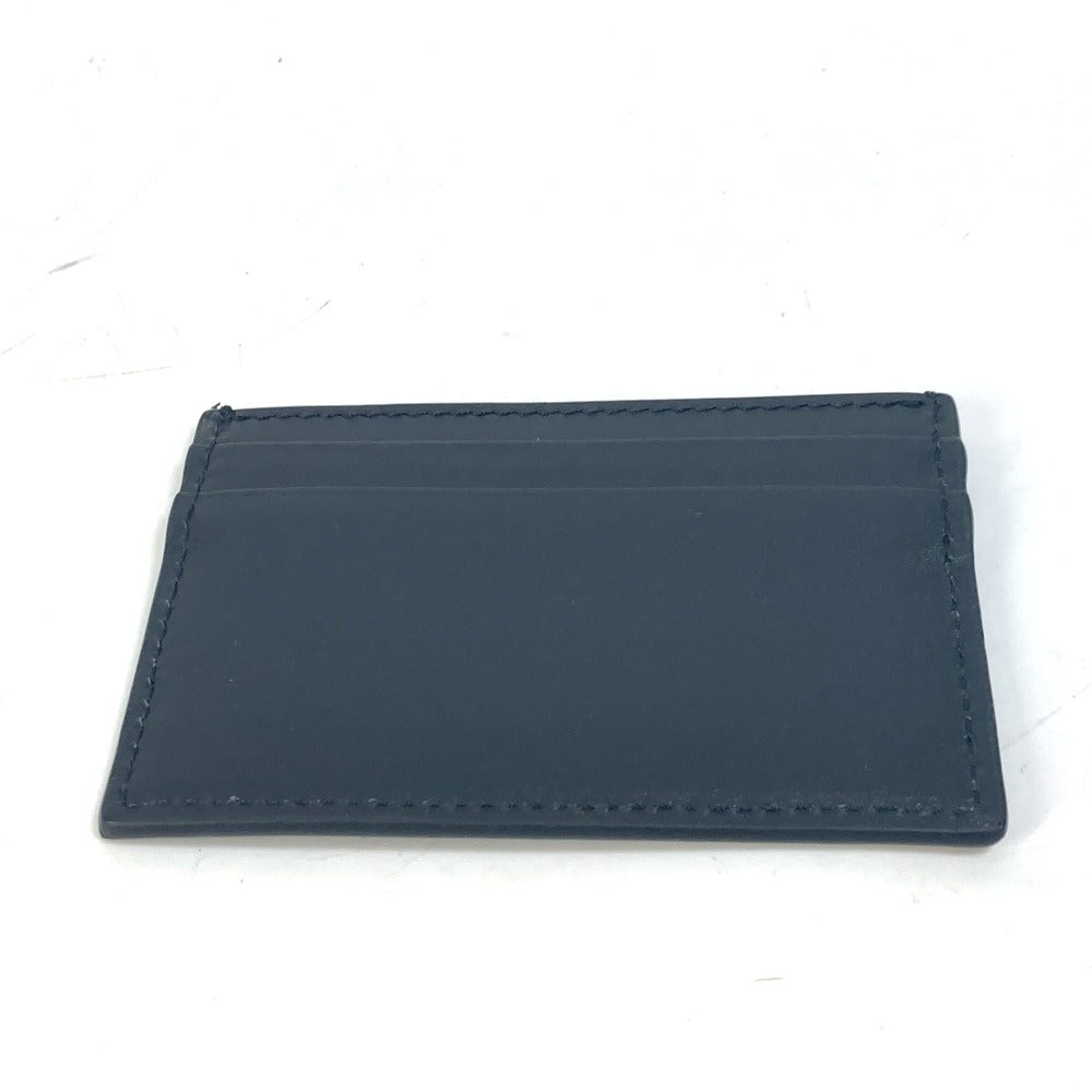 GUCCI 547596 Logo Business Card Holder, Pass Case, Card Case, Leather, Men's, Black