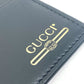 GUCCI 547596 Logo Business Card Holder, Pass Case, Card Case, Leather, Men's, Black