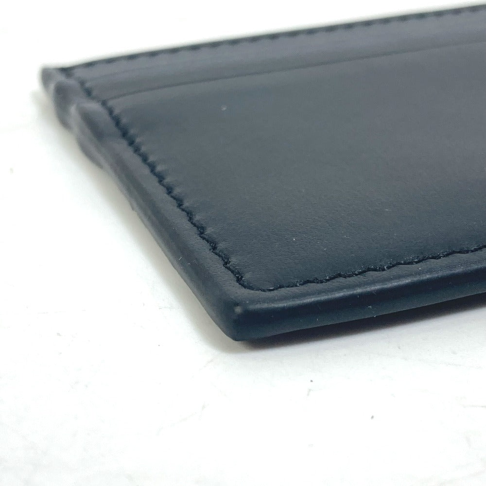 GUCCI 547596 Logo Business Card Holder, Pass Case, Card Case, Leather, Men's, Black