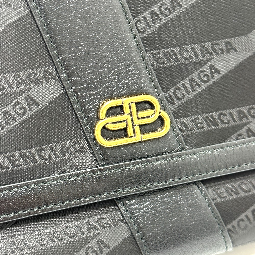 BALENCIAGA 580161 ロゴ SHIFT BAG M 2WAY カバン ショルダーバッグ ナイロン/レザー レディース - brandshop-reference