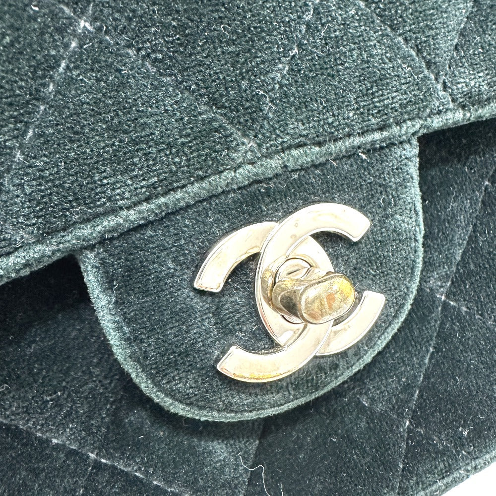 CHANEL マトラッセ バックパック チェーン リュックサック ベロア レディース ブラック