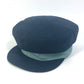 HERMES Serie Cavale Newsboy Hat, Cotton, Navy, Women's