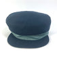 HERMES Serie Cavale Newsboy Hat, Cotton, Navy, Women's