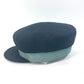 HERMES Serie Cavale Newsboy Hat, Cotton, Navy, Women's