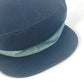 HERMES Serie Cavale Newsboy Hat, Cotton, Navy, Women's