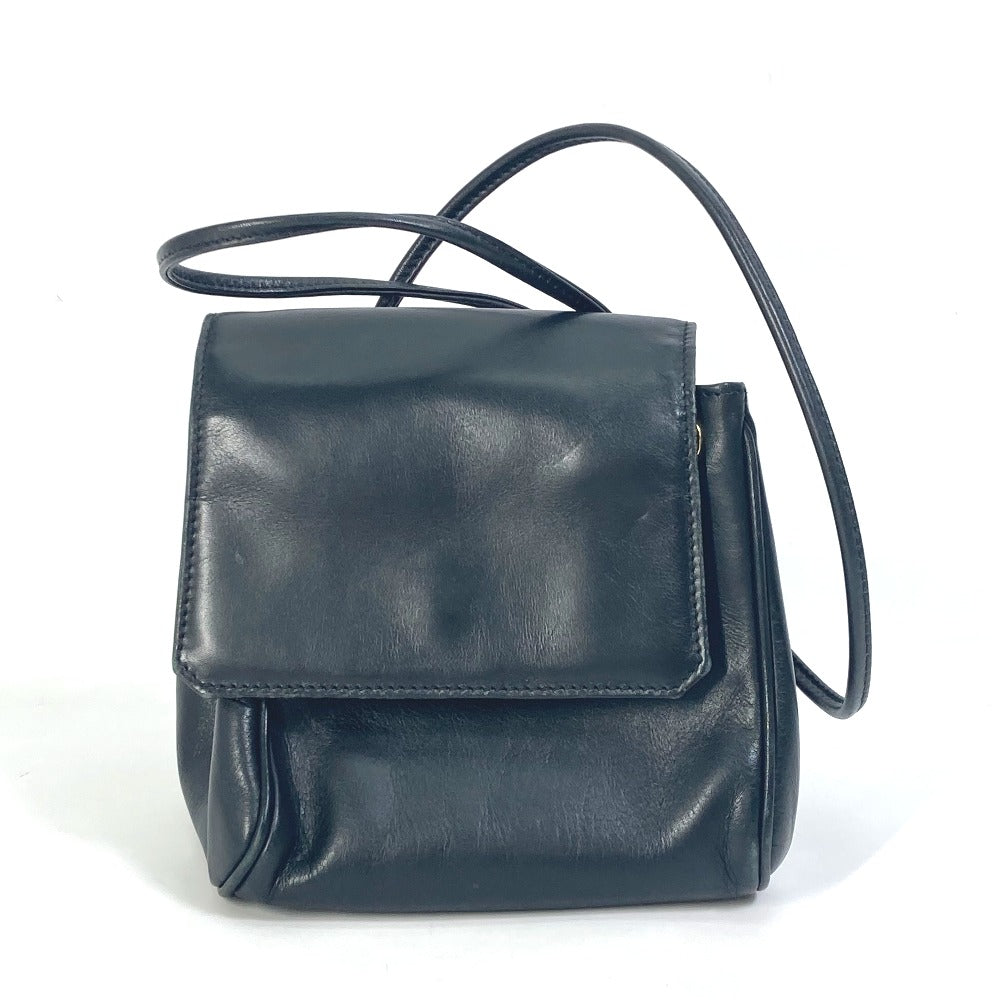 Dior ポシェット カバン 巾着 ヴィンテージ ショルダーバッグ レザー レディース ブラック
