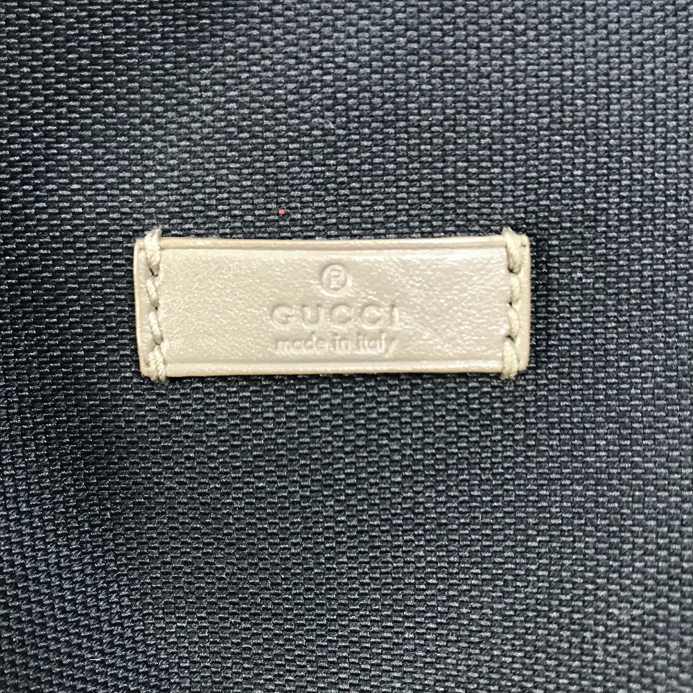 GUCCI 257265 GG Guccissima Logo Shoulder Bag in Canvas/Leather, Dark Navy