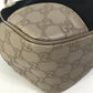 GUCCI 257265 GG Guccissima Logo Shoulder Bag in Canvas/Leather, Dark Navy