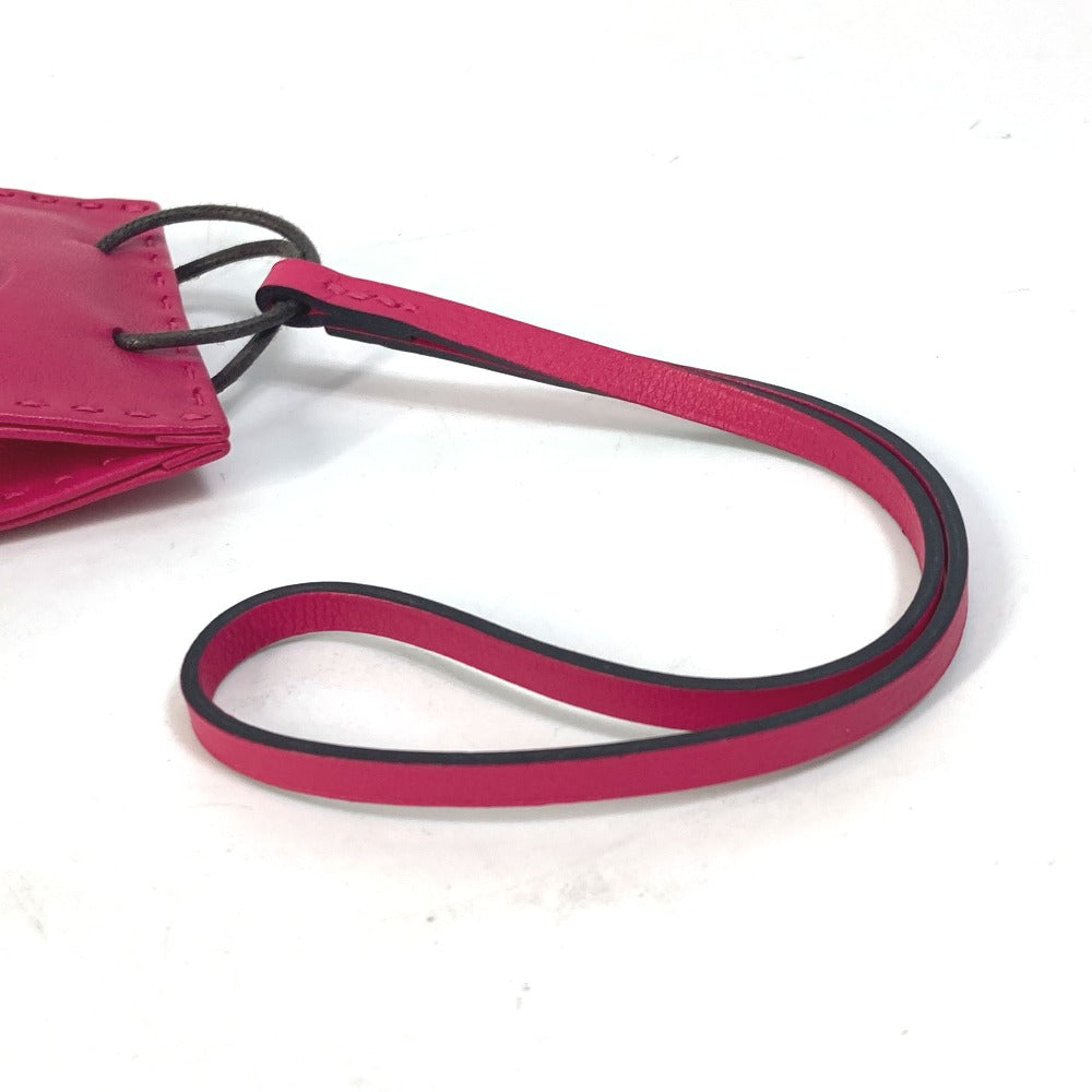 HERMES Sac Orange Bag Charm Swift Women's Rose Mexico Pink