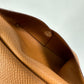 HERMES Calvi Duo Wallet, Coin Purse, Card Case, Epsom Leather, Women's, Gold/Brown