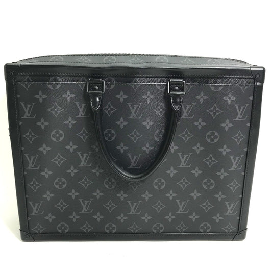 LOUIS VUITTON M44952 Monogram Eclipse Soft Trunk Briefcase, Handbag, 2-Way Shoulder Bag, Business Bag, Monogram Eclipse Canvas, Men's, Black