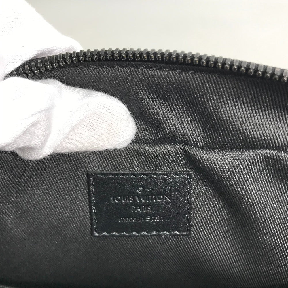 LOUIS VUITTON M44952 Monogram Eclipse Soft Trunk Briefcase, Handbag, 2-Way Shoulder Bag, Business Bag, Monogram Eclipse Canvas, Men's, Black