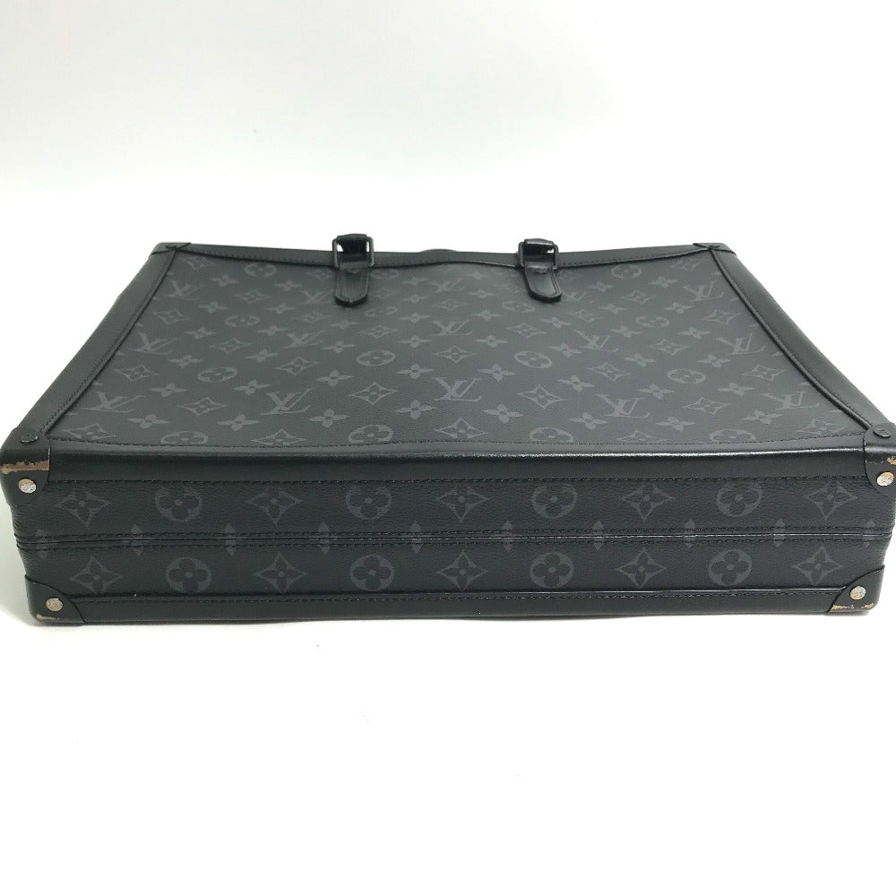 LOUIS VUITTON M44952 Monogram Eclipse Soft Trunk Briefcase, Handbag, 2-Way Shoulder Bag, Business Bag, Monogram Eclipse Canvas, Men's, Black