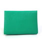 HERMES Calvi Duo Two-Tone Card Case, Mint/Mauve Pale Green, Women's