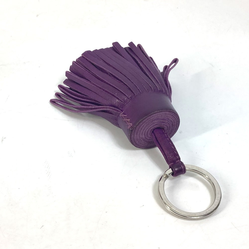 HERMES Carmen Charm Fringe Keychain Keyring Anemone Purple Women's by Anjo Miro