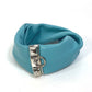 HERMES Petit H Medor Torsades Bracelet in Light Blue Leather for Women