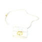 Christian Dior Montaigne 30 Pochette, Crossbody Pouch, Shoulder Bag, Leather, White, Women's