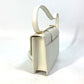 Christian Dior Montaigne 30 Pochette, Crossbody Pouch, Shoulder Bag, Leather, White, Women's
