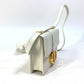 Christian Dior Montaigne 30 Pochette, Crossbody Pouch, Shoulder Bag, Leather, White, Women's