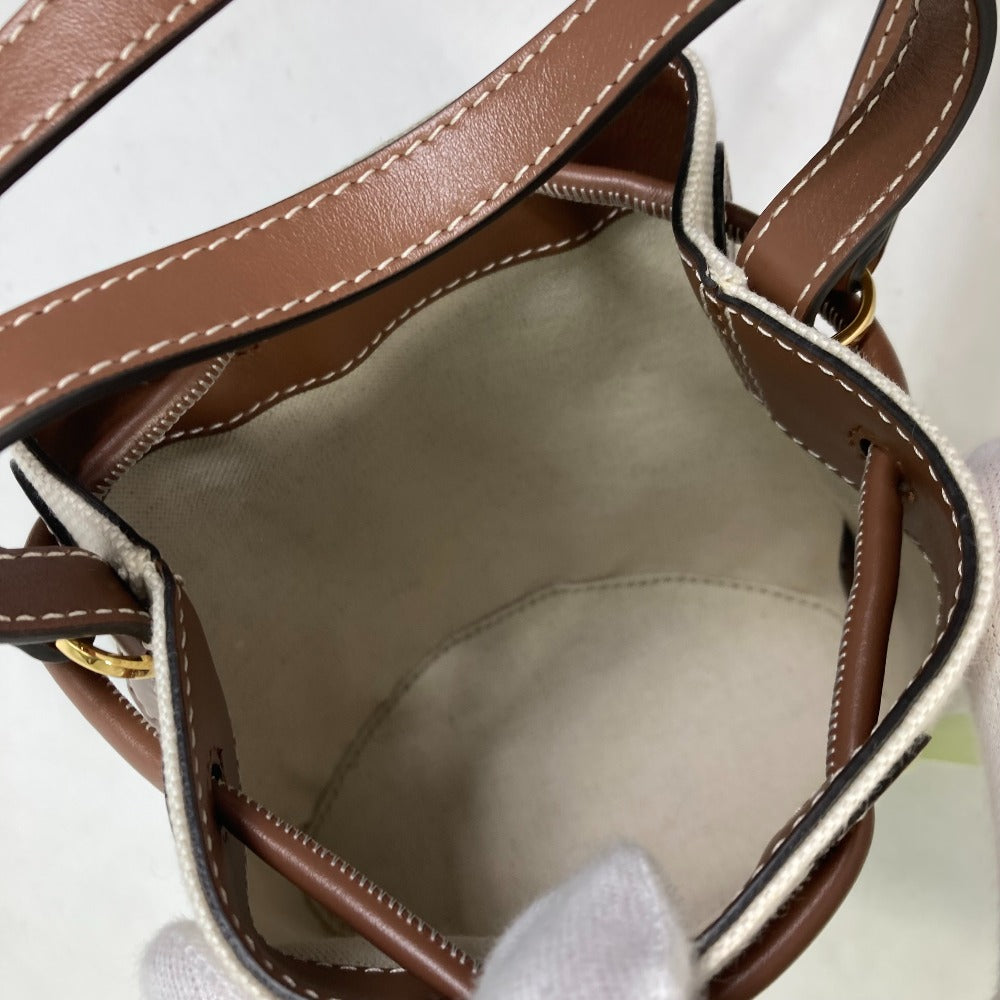 BURBERRY 8070576 2WAY ショルダーバッグ カバン TB バケット バケツ 斜め掛け トートバッグ キャンバス/レザー レディース - brandshop-reference