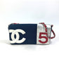CHANEL ヴィンテージ NO.5 ナンバー5 チェーンバッグ 肩掛け カバン ショルダーバッグ キャンバス/レザー レディース ネイビー