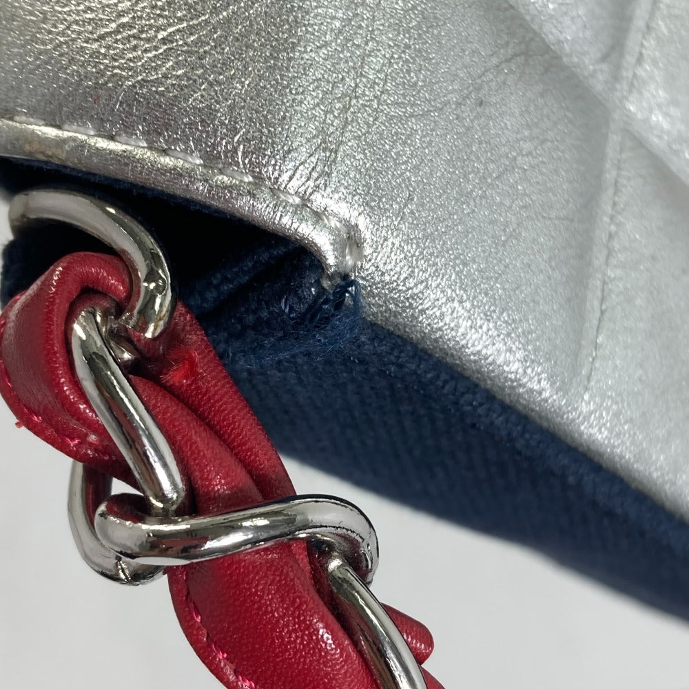 CHANEL ヴィンテージ NO.5 ナンバー5 チェーンバッグ 肩掛け カバン ショルダーバッグ キャンバス/レザー レディース ネイビー