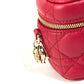 Dior S0918ONMJ レディディオール LADY DIOR マイクロバニティ カナージュ 2WAY ショルダーバッグ ハンドバッグ バニティバッグ レザー レディース レッド系 - brandshop-reference