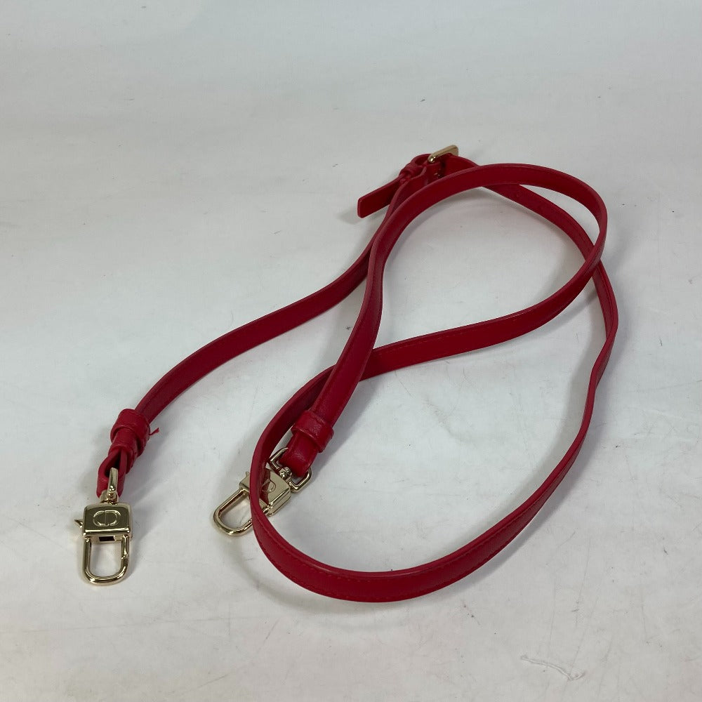 Dior S0918ONMJ レディディオール LADY DIOR マイクロバニティ カナージュ 2WAY ショルダーバッグ ハンドバッグ バニティバッグ レザー レディース レッド系 - brandshop-reference