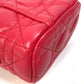 Dior S0918ONMJ レディディオール LADY DIOR マイクロバニティ カナージュ 2WAY ショルダーバッグ ハンドバッグ バニティバッグ レザー レディース レッド系 - brandshop-reference
