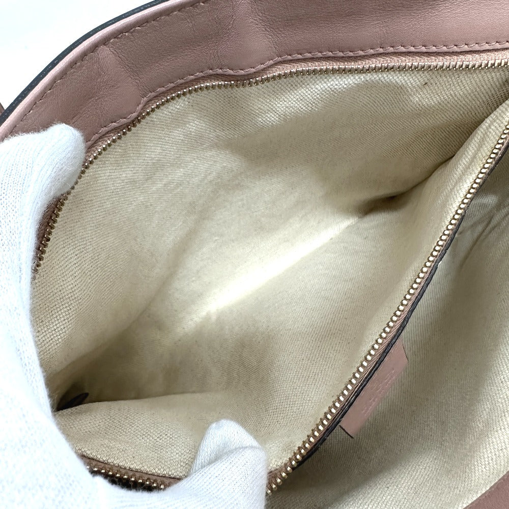 GUCCI 336776 マイクロGG ハンドバッグ トートバッグ エナメル レディース ベージュ