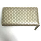 GUCCI 388680 Guccissima Round Zipper GG Long Wallet in Shimmering Leather, Men's, Gold